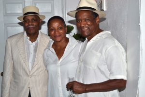 Benny White with lovely retired couple Linda and Jerome Loston.